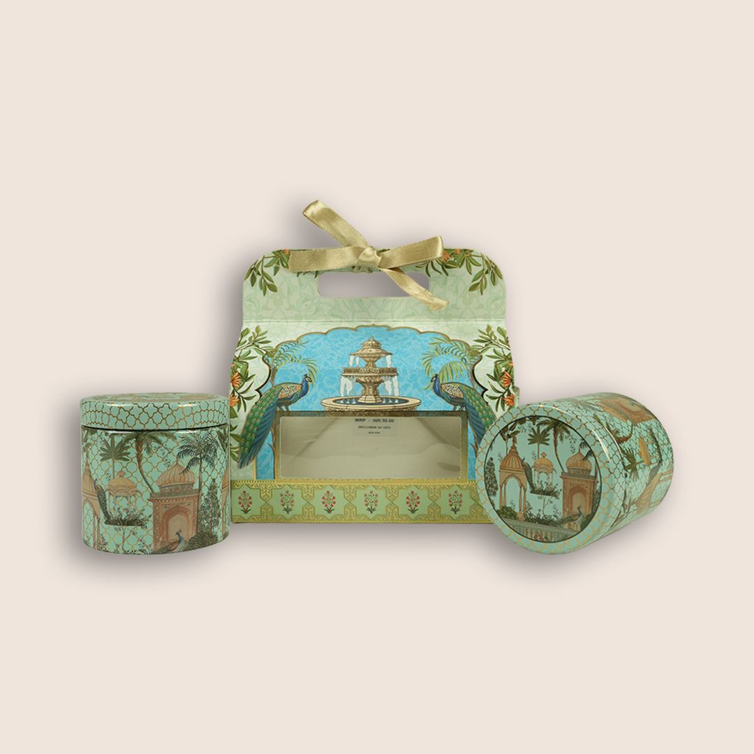 Peacock Fountain Return Gift Hamper-GNBT9502