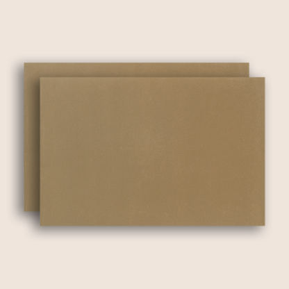 Brown Velvet Floral Door Style Padded Invitation Card - KJTS1851