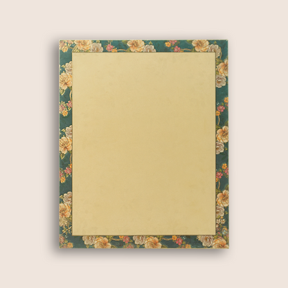 Blue Rose Floral Padded Door Style Wedding Card - KAA05630