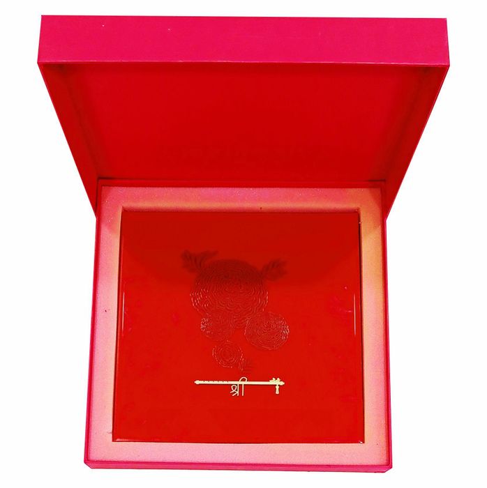 Red Ultra Premium Floral Design In Gold Foiling-King of Cards