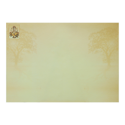 Cream Balaji Padmavathi Wedding Card-KNEP1605
