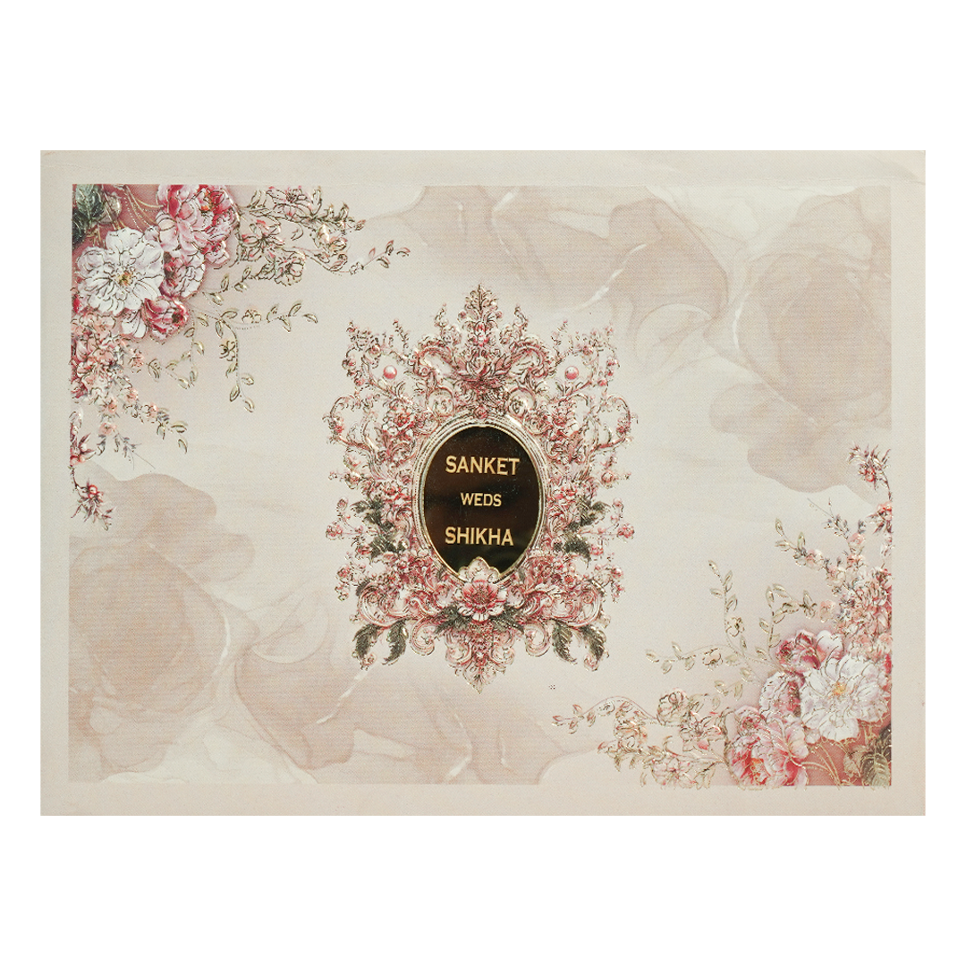 Lavender Floral Wedding Invitation Box-KSI63980