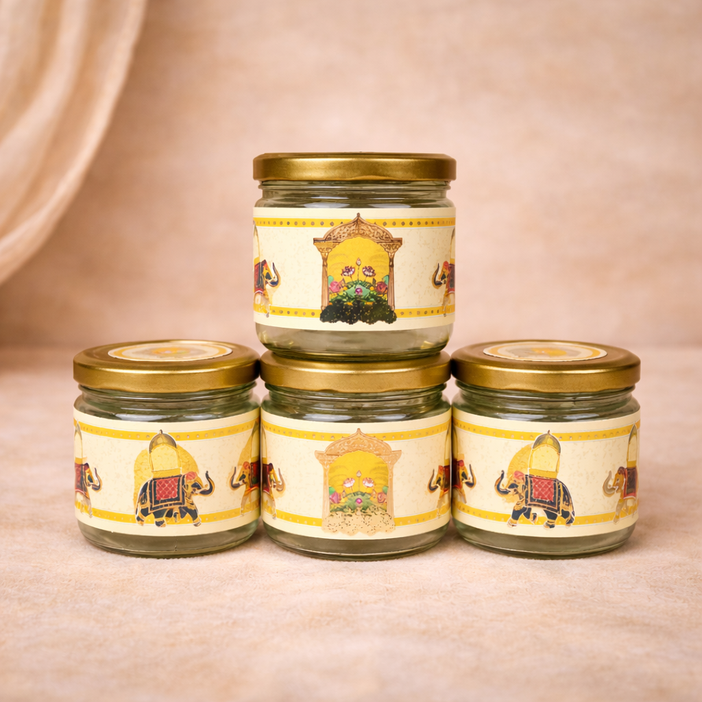 Yellow Elephant Themed Luxury Sweet Jar Box-KBX10102