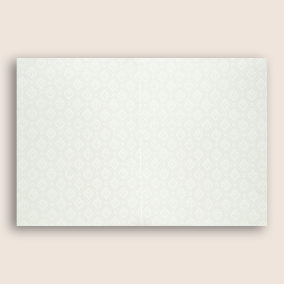 White Pastal Green Lord Venkateshwara Wedding Card - KNA2405G