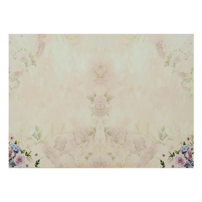 Pink Rose Floral Wedding Card-KNPP683P