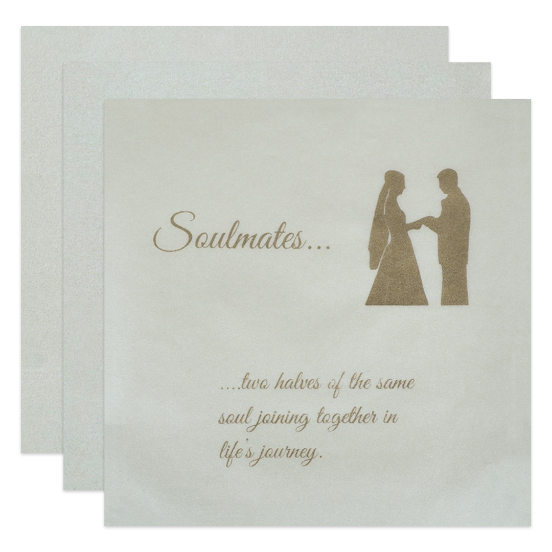 White Floral Laser Cut Invitation Card-KPR01010