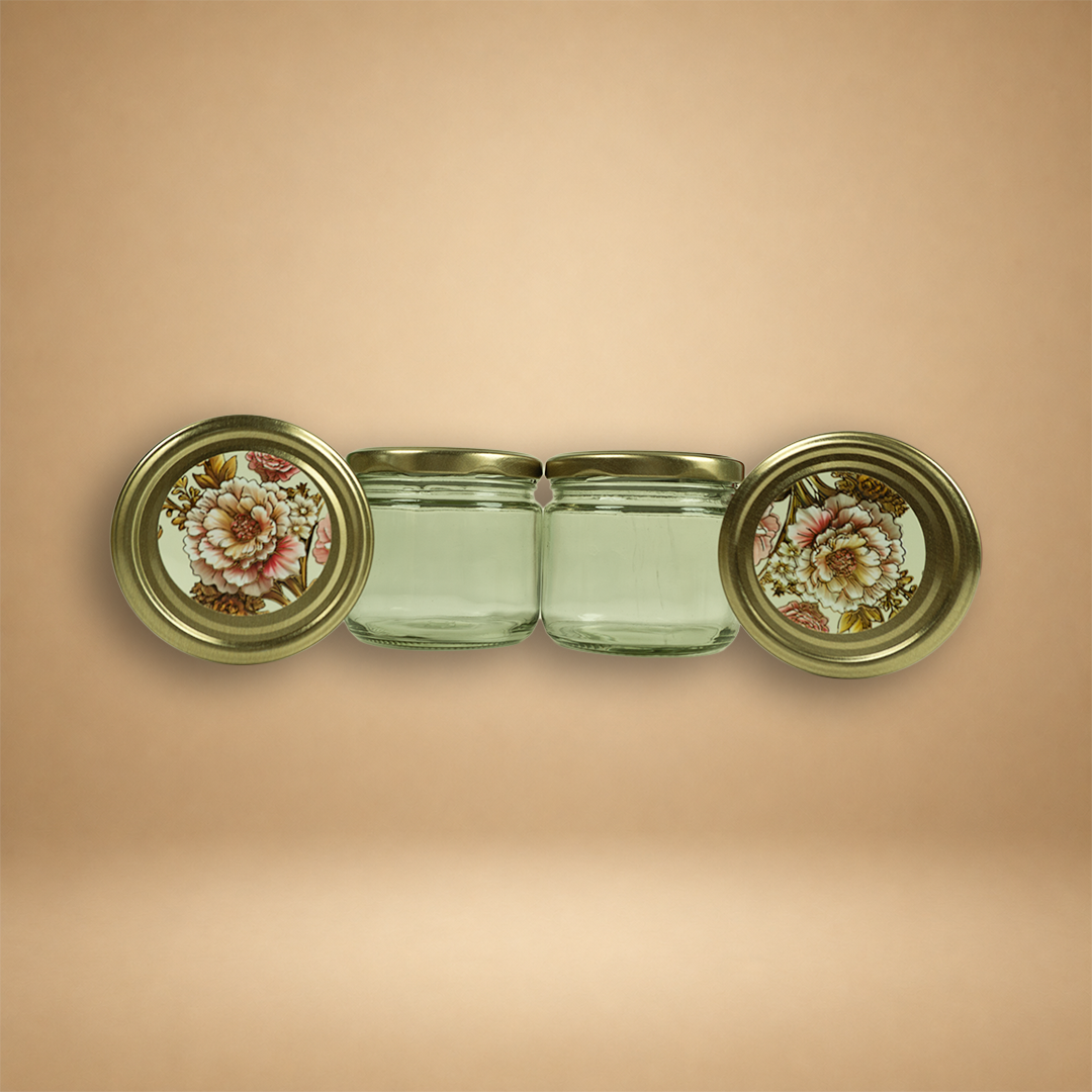 White Elegant Floral Luxury Sweet Jar Box - KBX27017