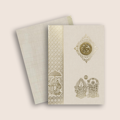 Sandal Balaji Padmavathi Wedding Card - KNK50240