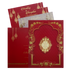 Check out Red Padded Frame Style Embossed Wedding Invitation Card with Nameplate at best price. ?WhatsApp Support ?Express Delivery.