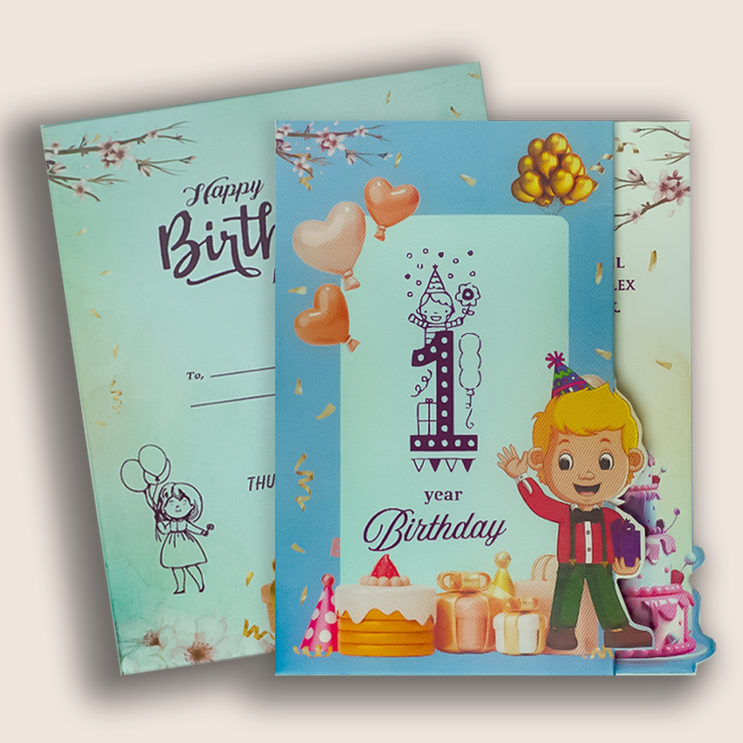 Blue Boy Birthday Card-KNKRL116