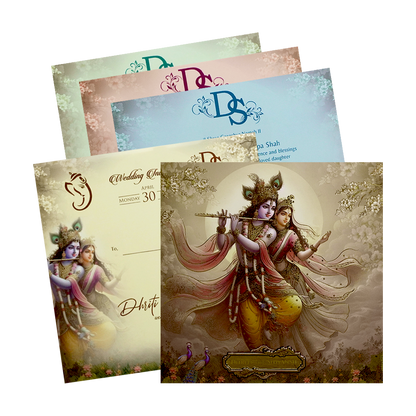  Check out Yellow Krishna Radha Padded Wedding Card at best price. ?WhatsApp Support ?Express Delivery padded wedding card.
