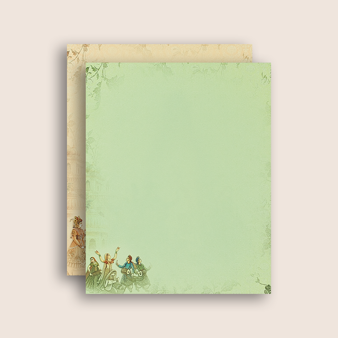 Brown Royal Baraat Padded Door Style Wedding Card - KAA05620