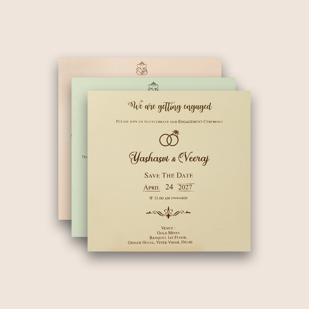 White Embossed Floral Padded Wedding Card - KPR023360