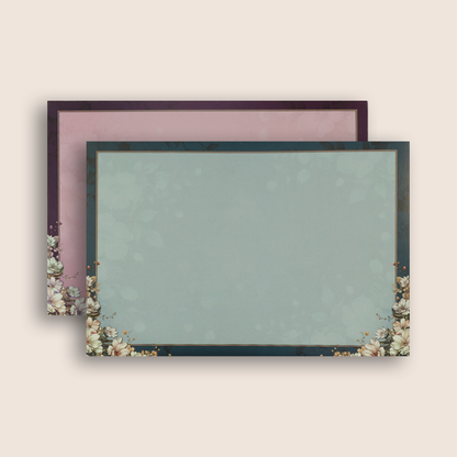 Maroon Floral Premium Wedding Card - KAA05300