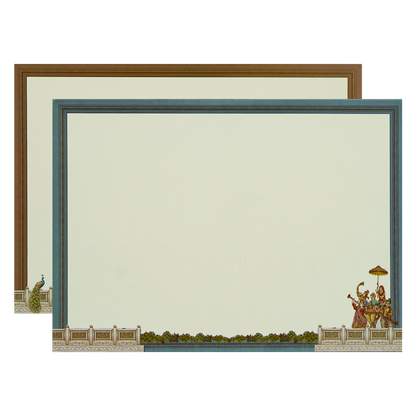 Brown Palace Elephant Padded Premium Wedding Card - KAK01770