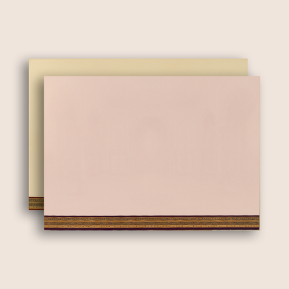 Brown Bride Groom Door Style Wedding card - KAA05360