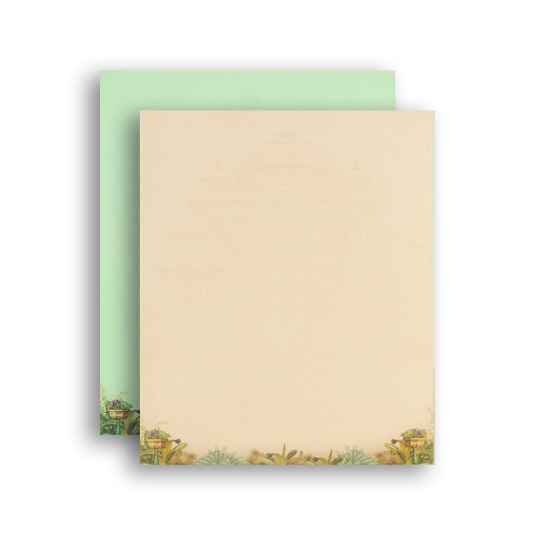 Cream Royal Baraat Padded Wedding Card - KAA05570