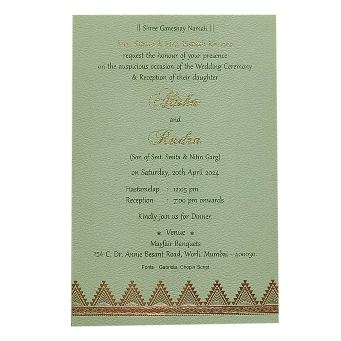Invitation Card - KRCS6322-King of Cards