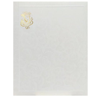 Embossed Ganesha With Pink Background Wedding Card - KNK2662