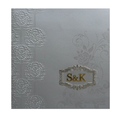 Sliver Floral Wedding Card-King of Cards