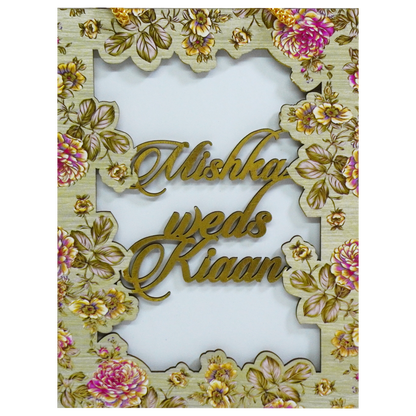Light Lime Green MDF Invitation-KVN07020