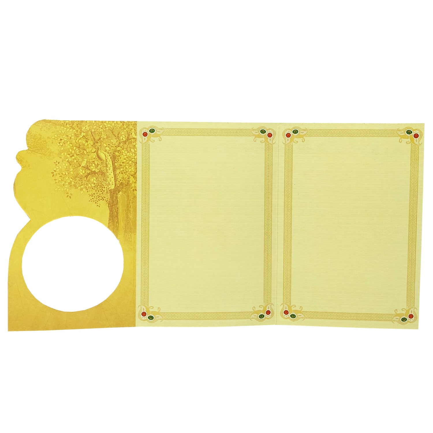 Orange Threading Ceremony Invitation Card-KADS0002-King of Cards