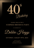 Black Gold Surprise Birthday Invitation-King of Cards