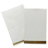White Single Sheet With Gold Foil Border-knk3578