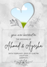 Blue Heart Photo Based Wedding Invitation-AAPHO002
