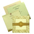 Selling Beige floral padded invitation card online. Buying invitation cards made easy with King of Cards! &