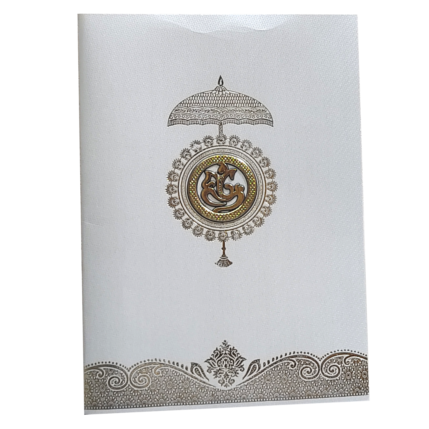 Grey Single Sheet Invitation Card-KNKTGY024