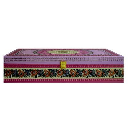 Pink Mandala Floral Box Invitation-King of Cards