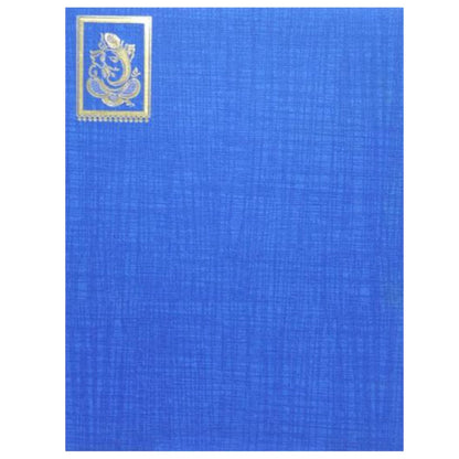Classic Blue Shading With Gold foiling Ganesha Wedding Card