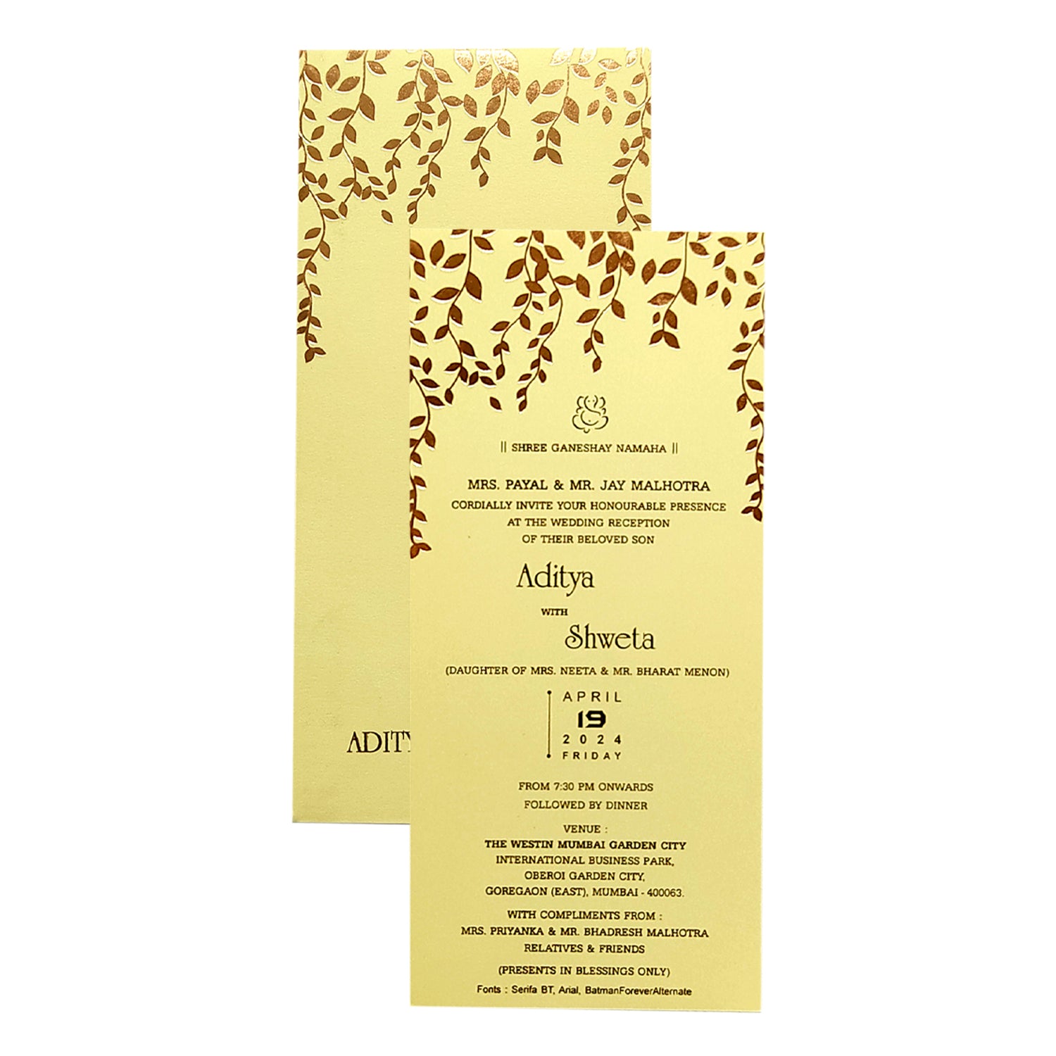 Invitation Card - KRCS6291-King of Cards