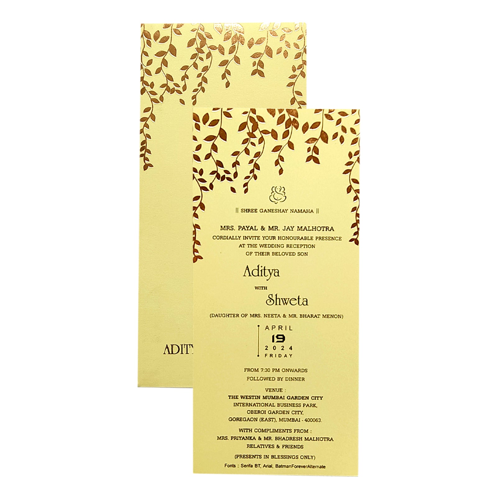 Invitation Card - KRCS6291-King of Cards