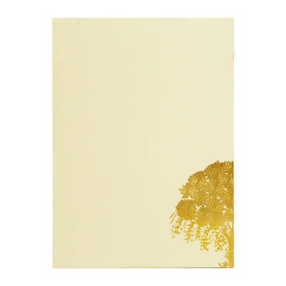 Cream Yellow Wedding Invitation Card-KAC06020