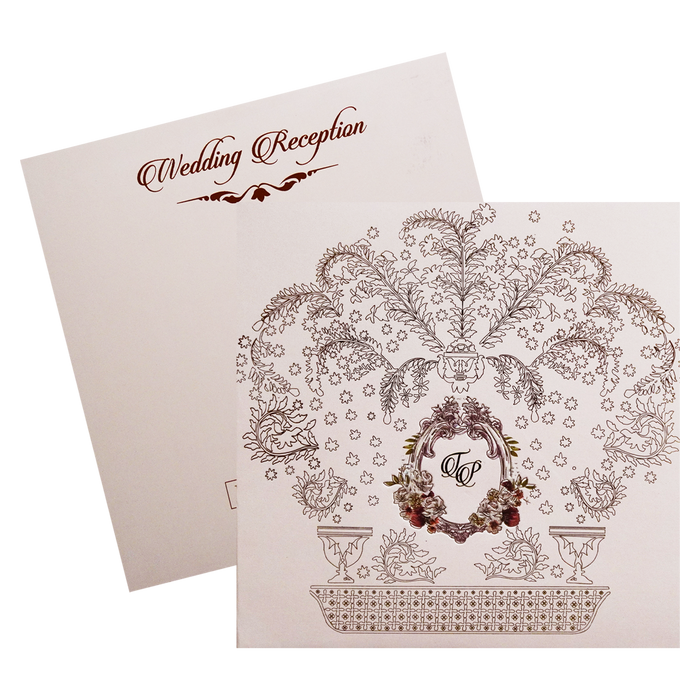 Pale Pink Wedding Invitation-King of Cards