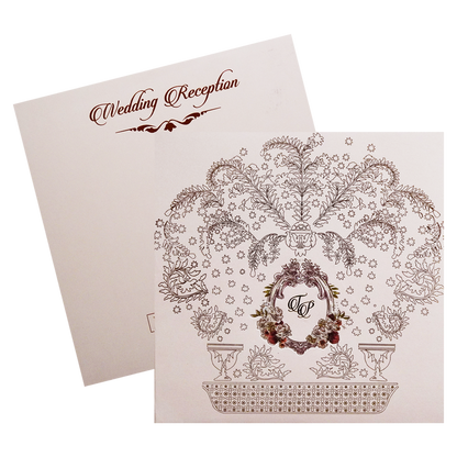 Pale Pink Wedding Invitation-King of Cards