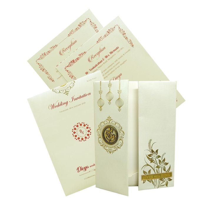 White Door Type Unique Invitation Card-King of Cards