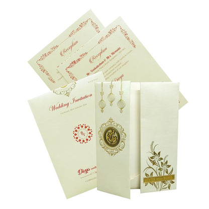 White Door Type Unique Invitation Card-King of Cards