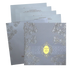 Silver Embossed Wedding Card-KPR09130