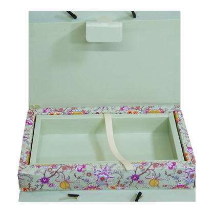 Soft Green Floral Wedding Box-KRC30030