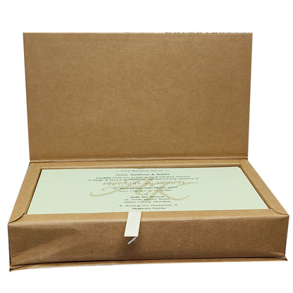 Brown Sweet Box Invitation Card-KRC29110
