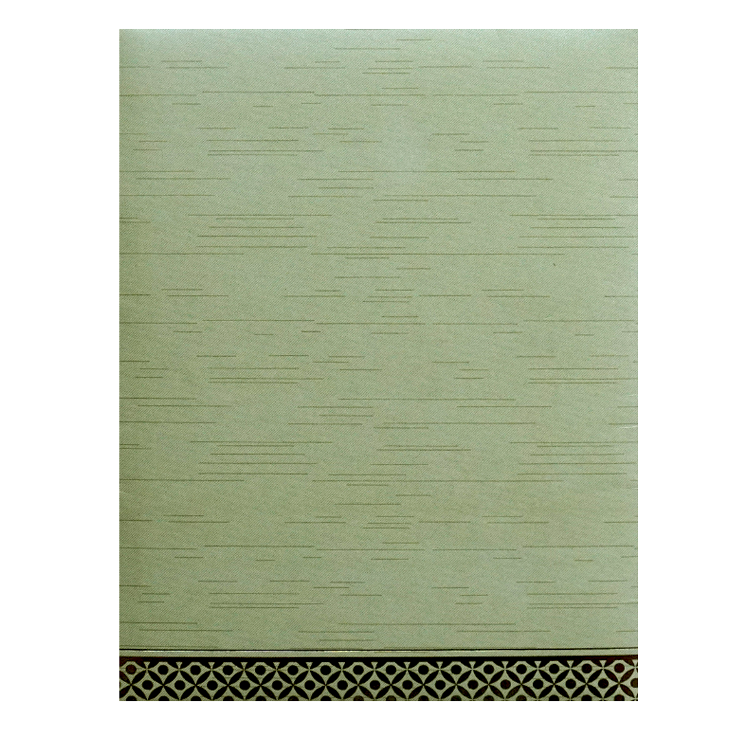 Pista Green Shiny Ganesha Wedding Card-KNKR5031G