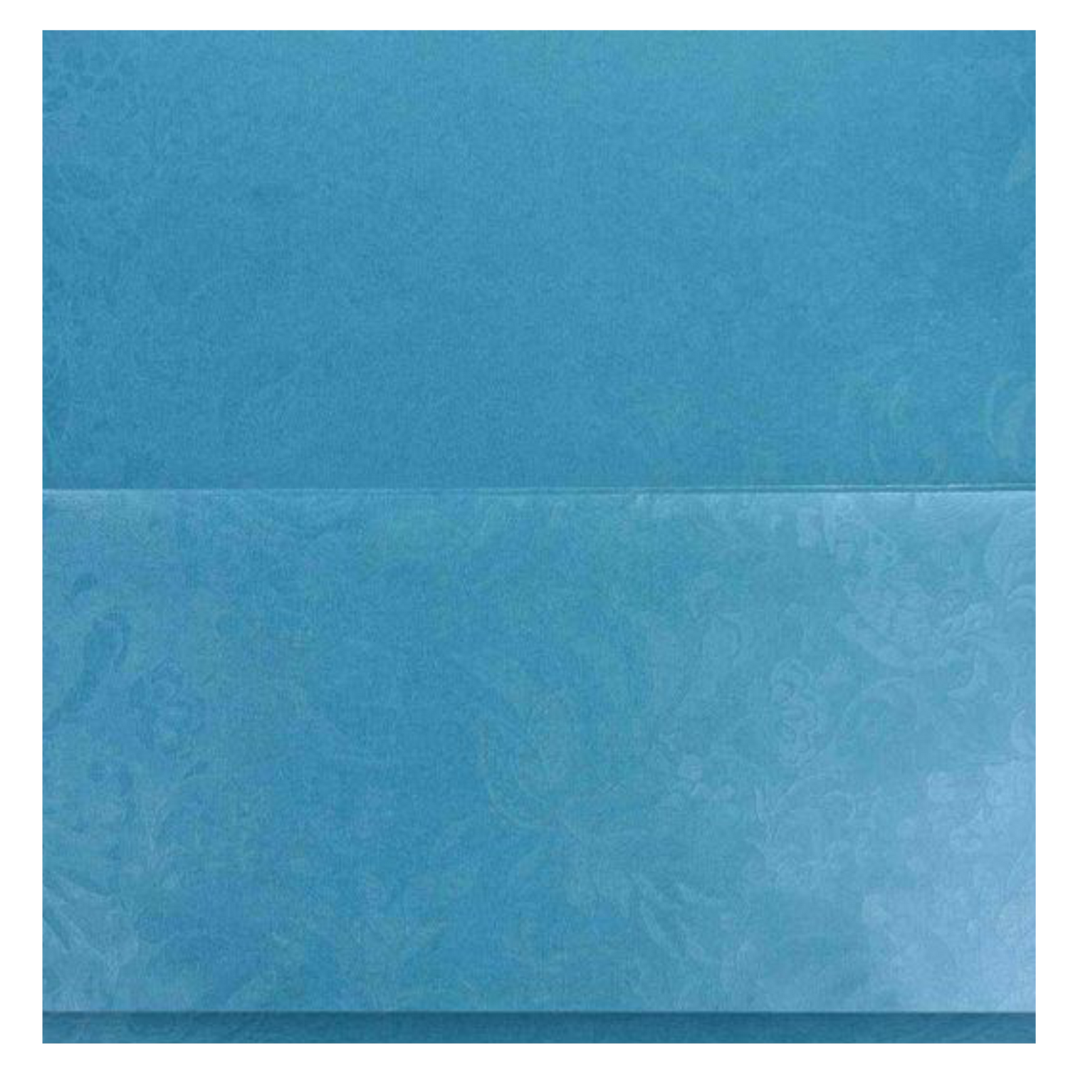 Light Blue Floral Metallic Invitation Card