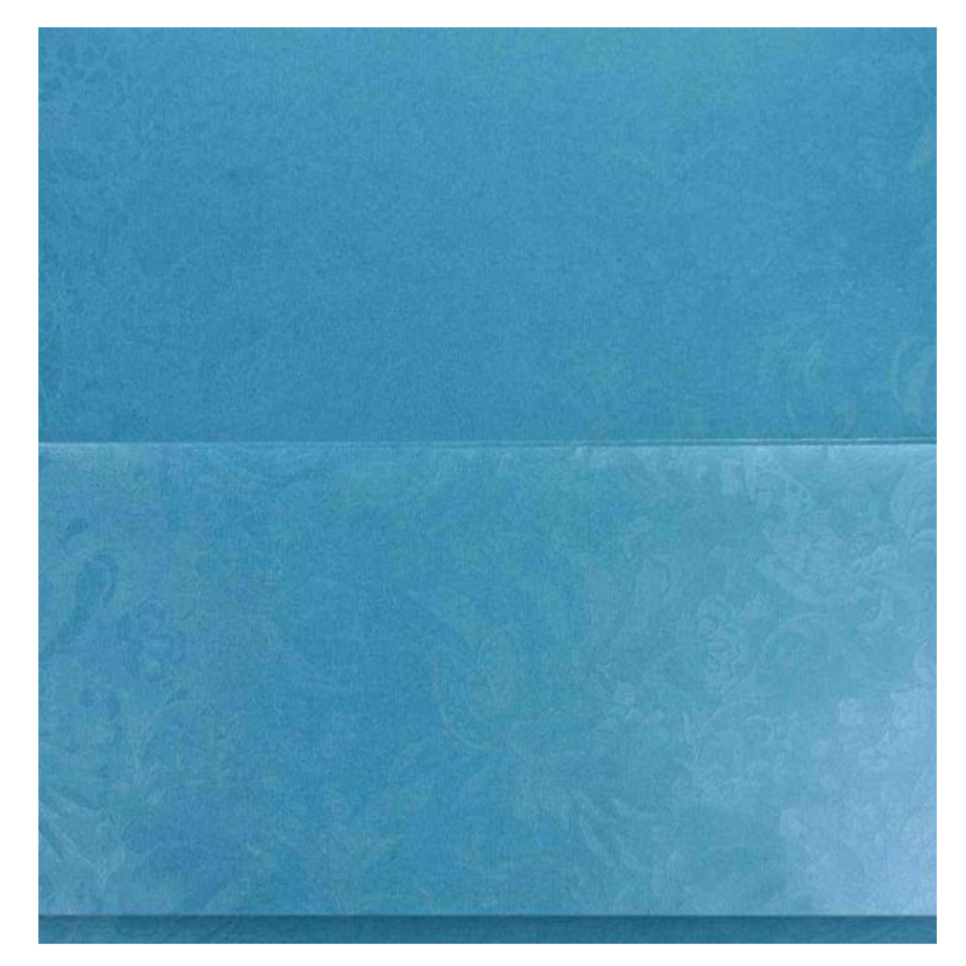 Light Blue Floral Metallic Invitation Card