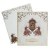 Peach Cream Elephant Padded Wedding Card-King of Cards