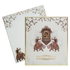 Peach Cream Elephant Padded Wedding Card-King of Cards