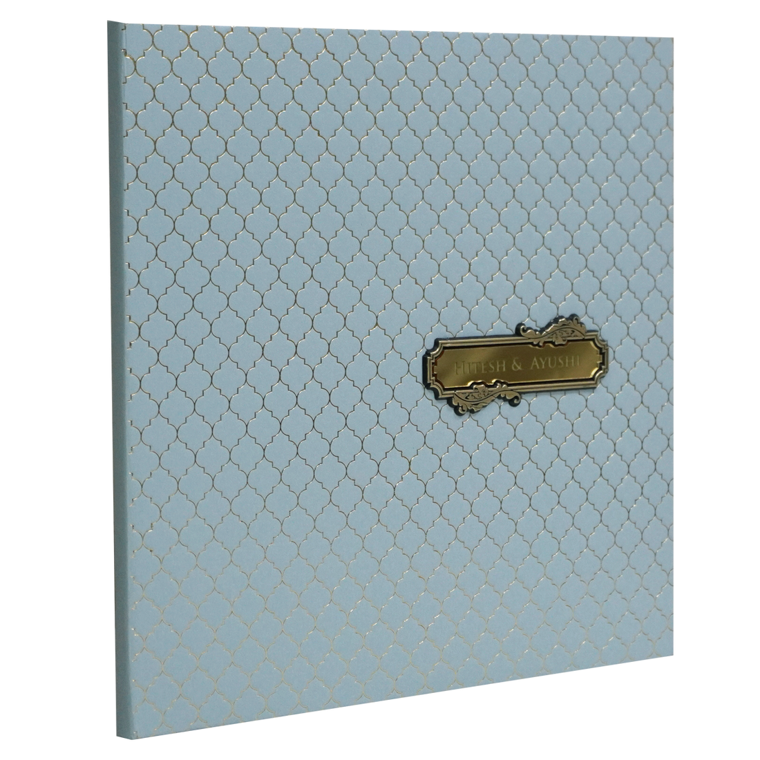 Blue Pattern Design Wedding Card-King of Cards