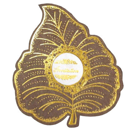Alluring Leaf Shaped Personal Wedding Card - KNHM814C
